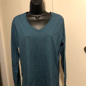 Wmn’s Eddie Bauer V-Neck Long  Top